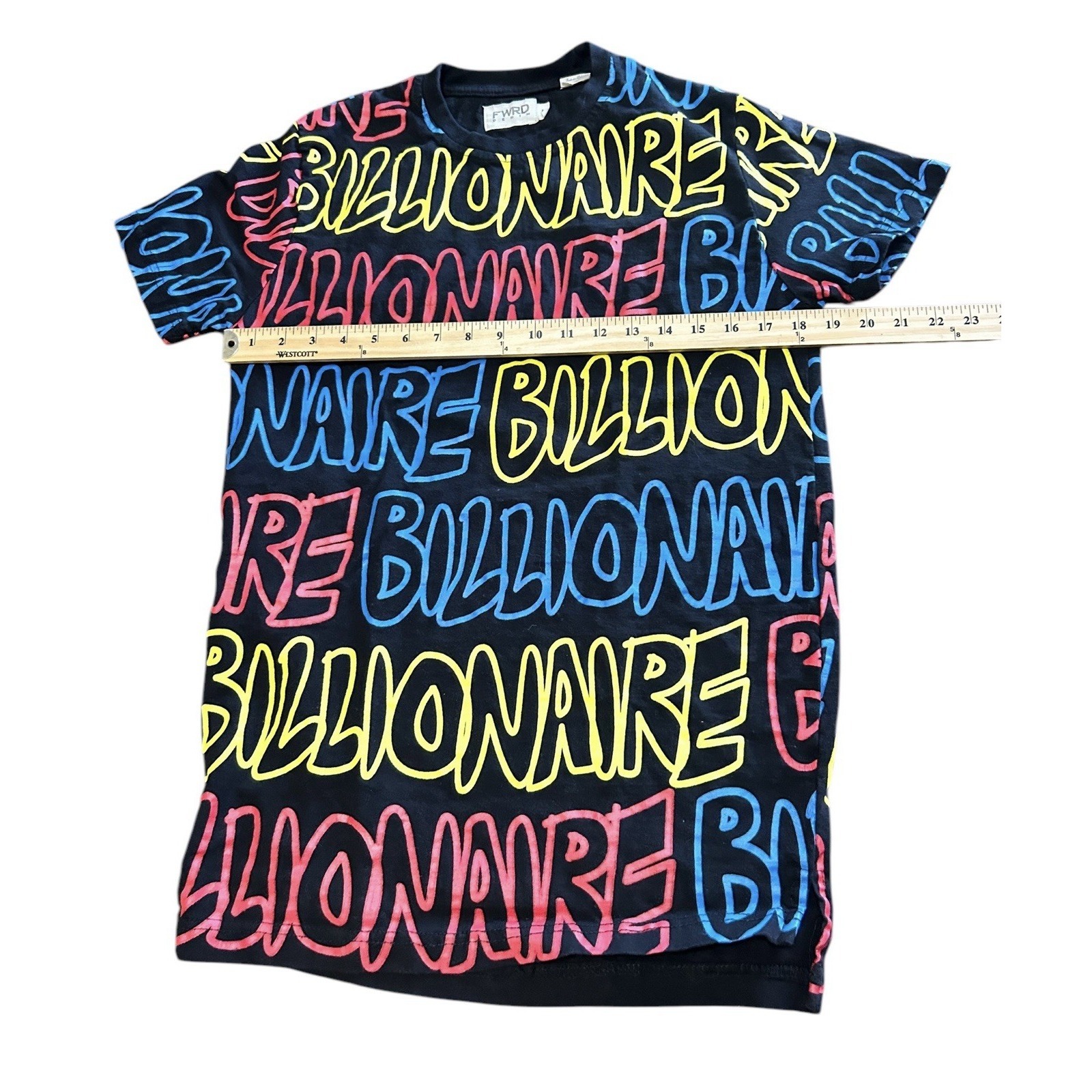 Fwrd Denim Billionaire Graphic T Shirt Men's Medium Euc — image 4 of 5